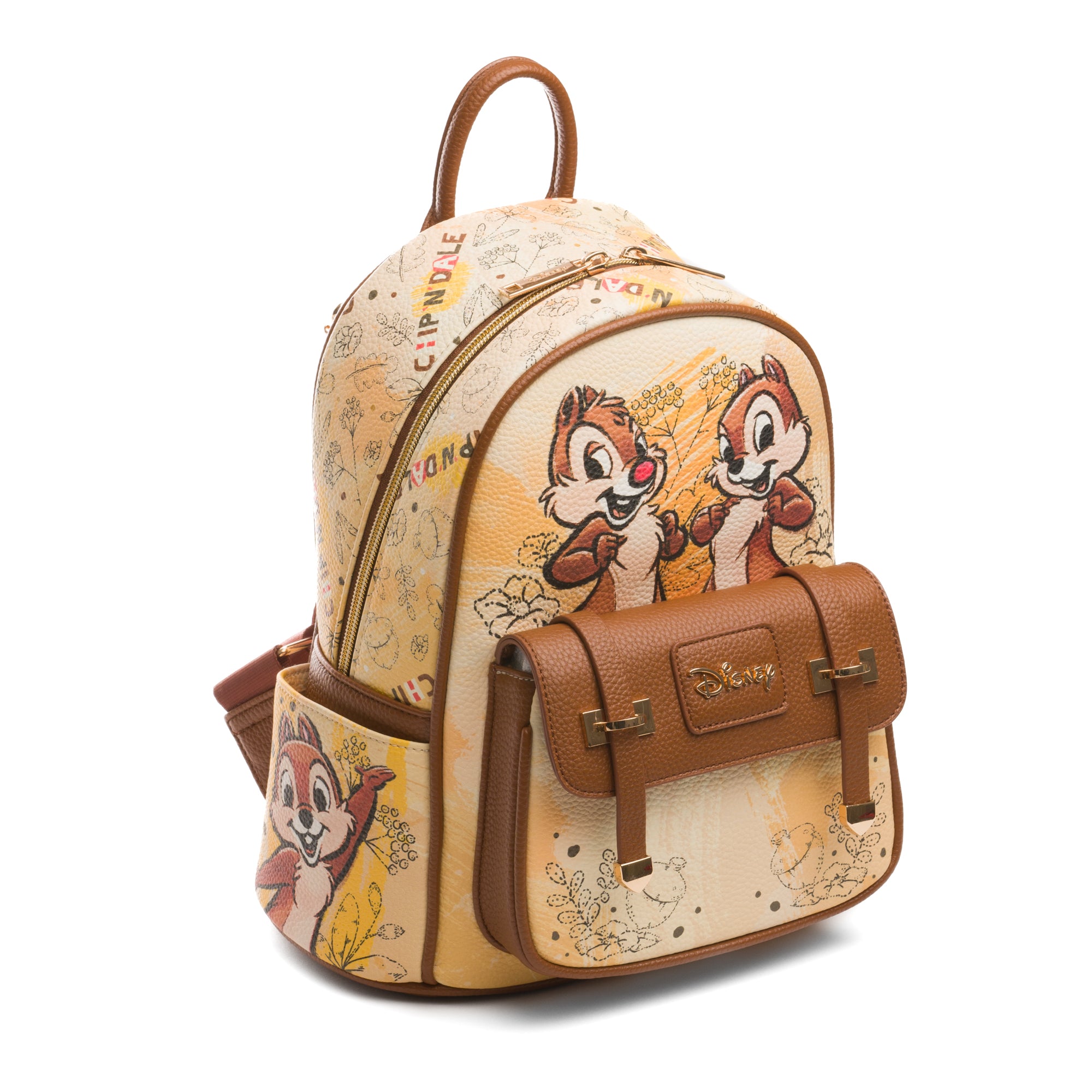 Disney Chip N Dale 11-inch Vegan Leather Mini Backpack