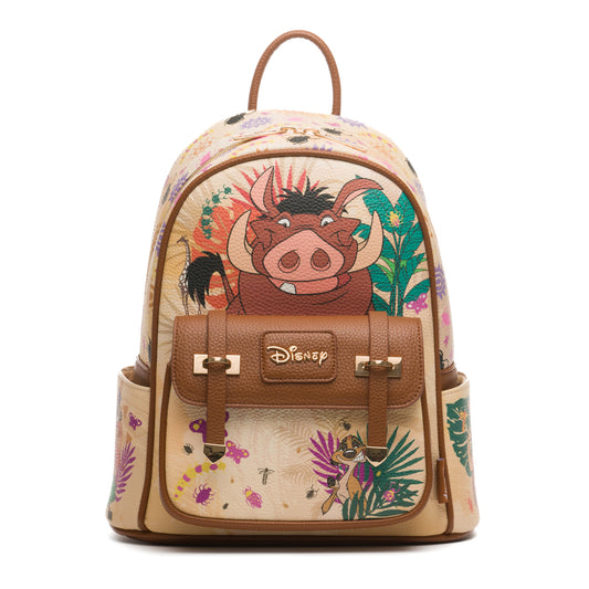 Lion King - Pumbaa and Timon WondaPop 11" Vegan Leather Fashion Mini Backpack