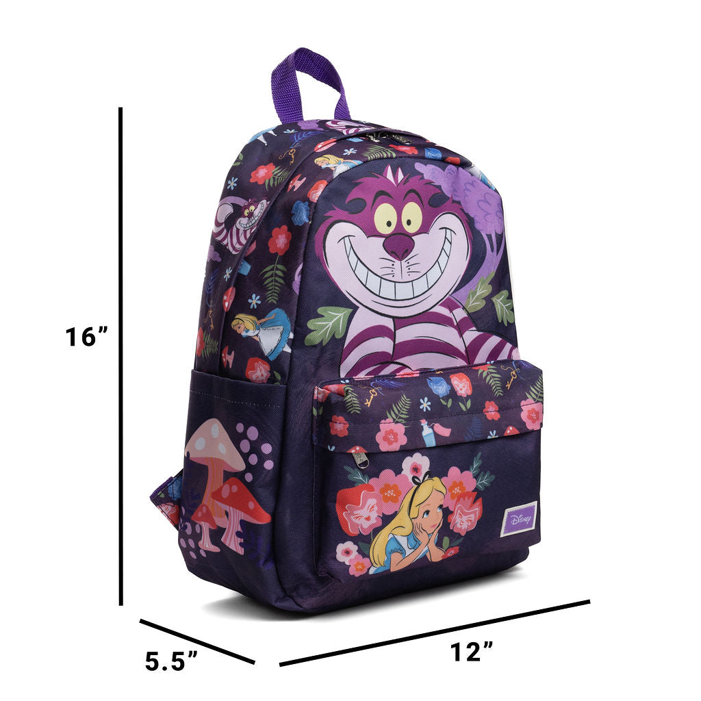 cheshire cat loungefly mini backpack Wondapop Disney 12” Vegan Leather One more surprise awaits Disney Loungefly CHESHIRE CAT Alice