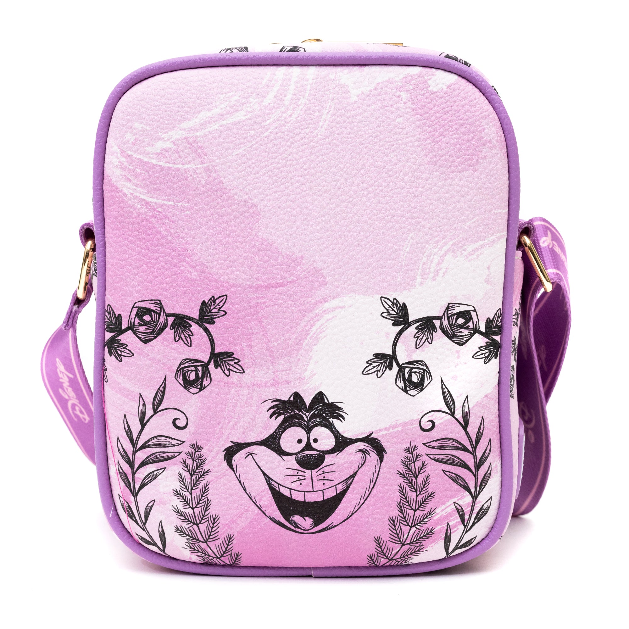 Alice In Wonderland shops in Pink Mad Hatter Cheshire Cat White Rabbit Gabby Cross Body Bag