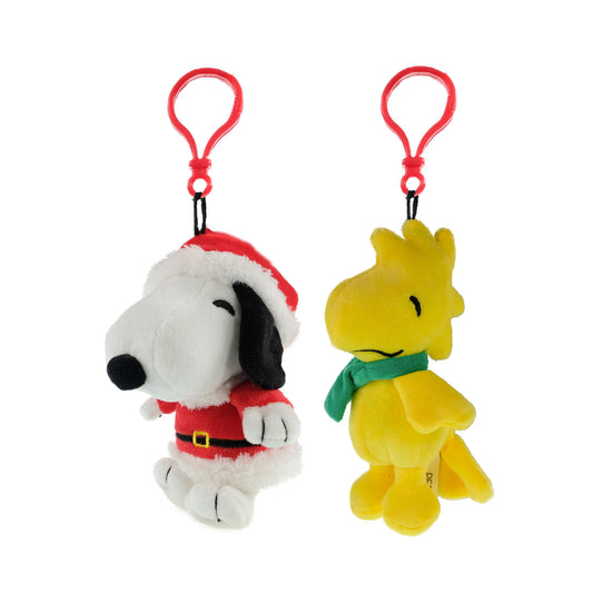Peanuts Snoopy and Woodstock 2-pack of 6 inch Plush Clips