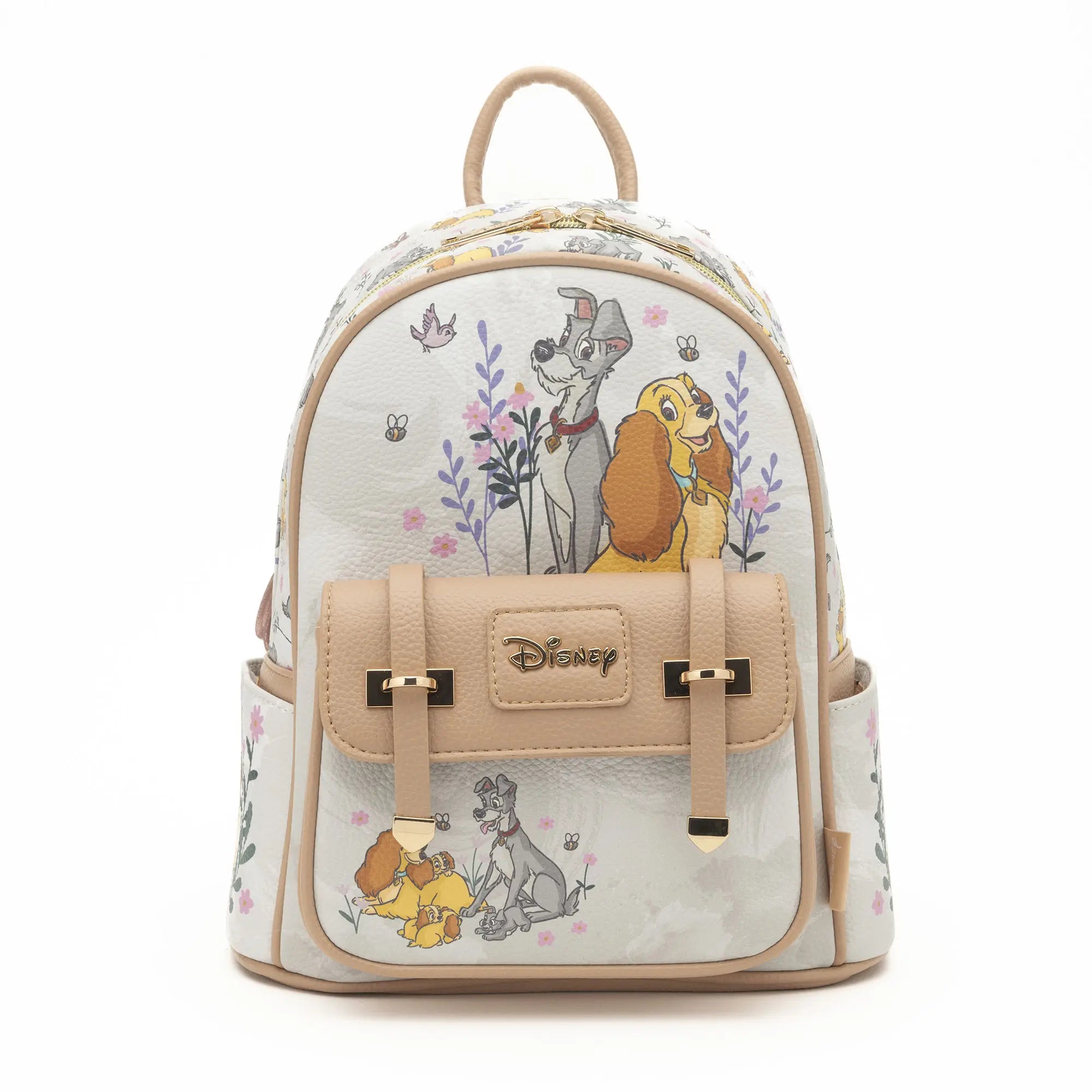 Disney Lady and the Tramp 11 inch Vegan Leather Mini Backpack WondaPop