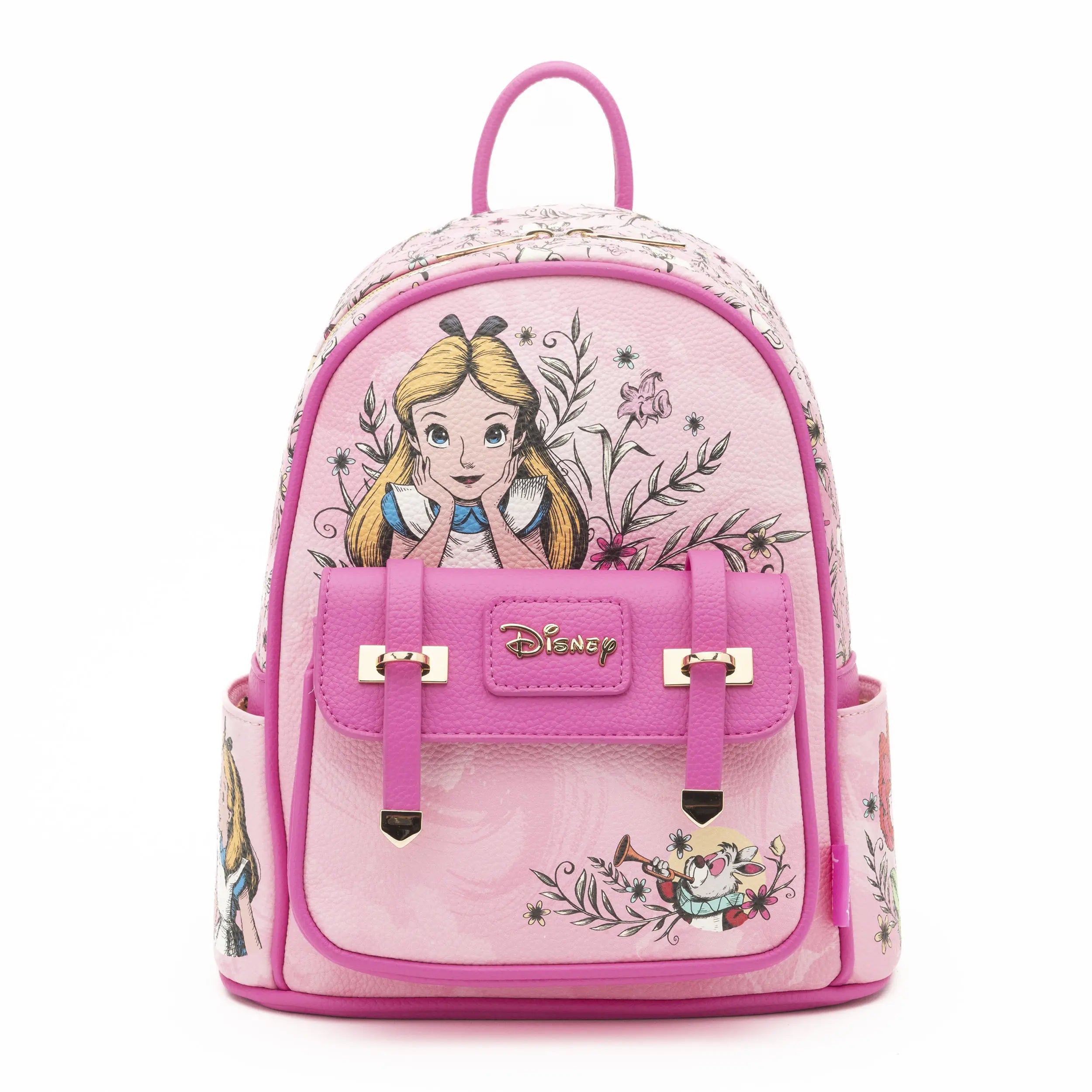 Alice in Wonderland WondaPop 11 Vegan Leather Fashion Mini Backpack