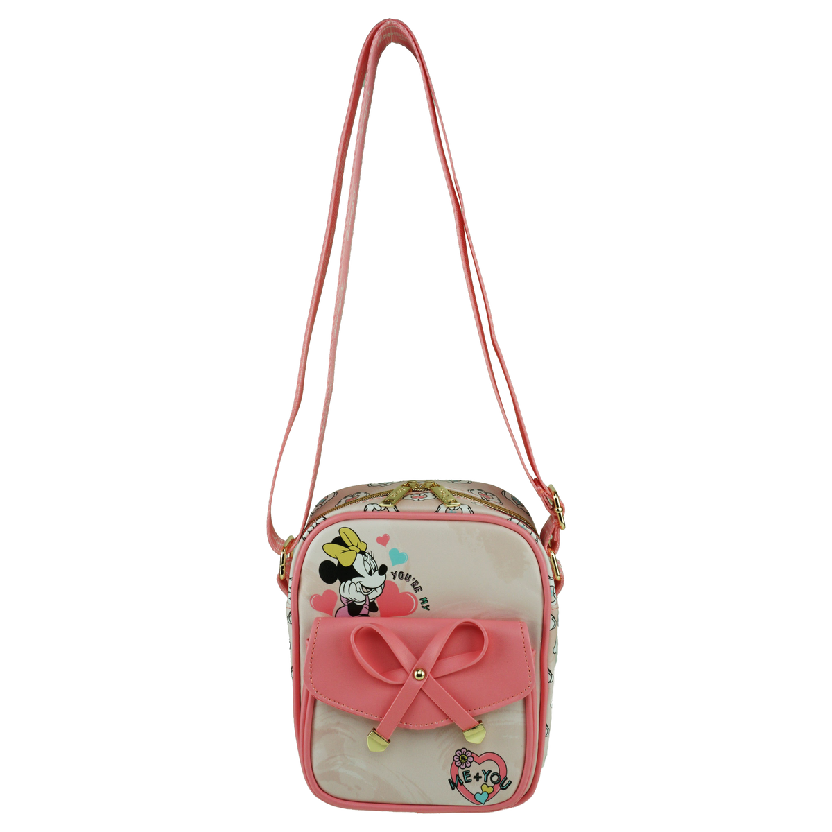Women Messenger Bag Minnie Mickey Bag Leather Handbags