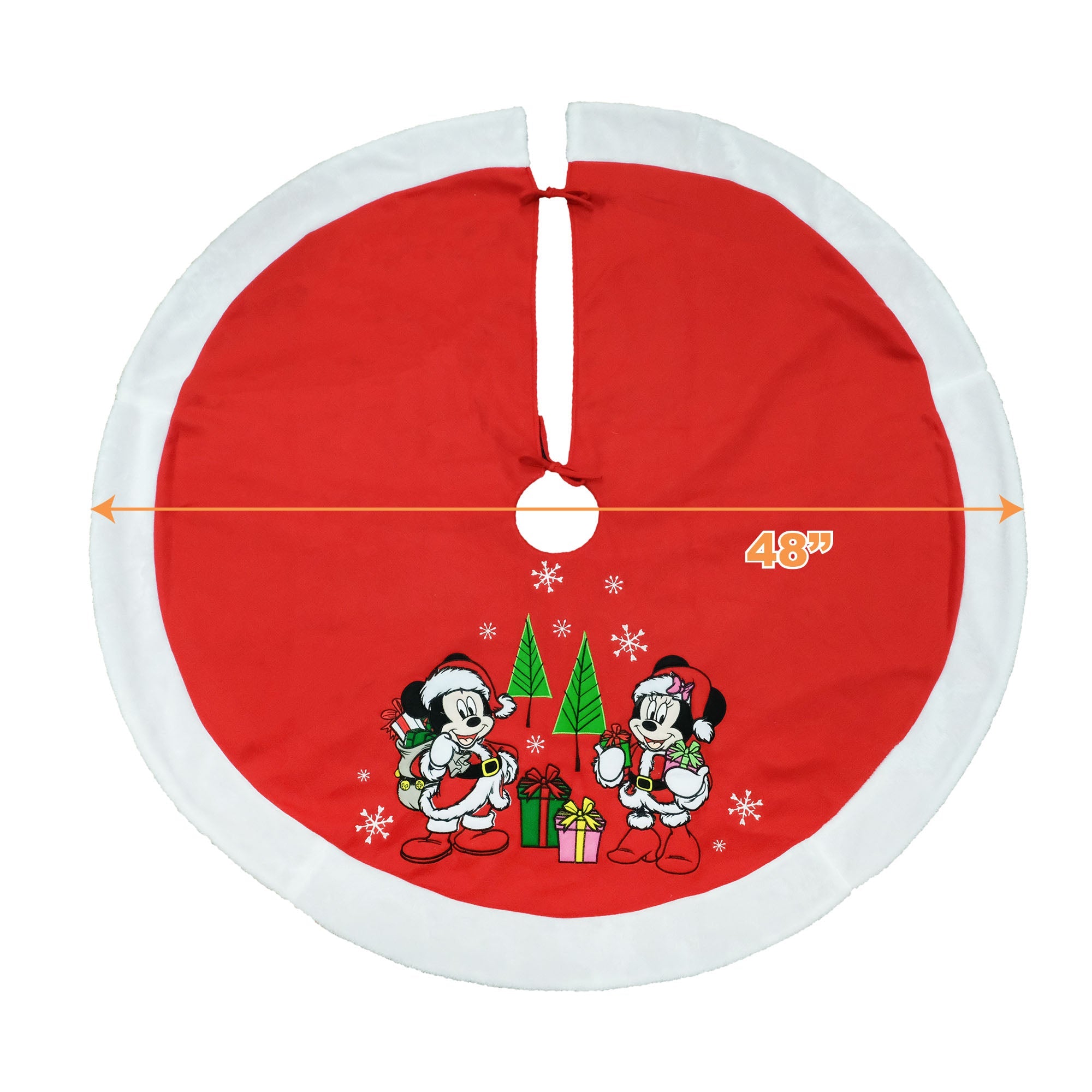 Minnie mouse christmas deals tree skirt