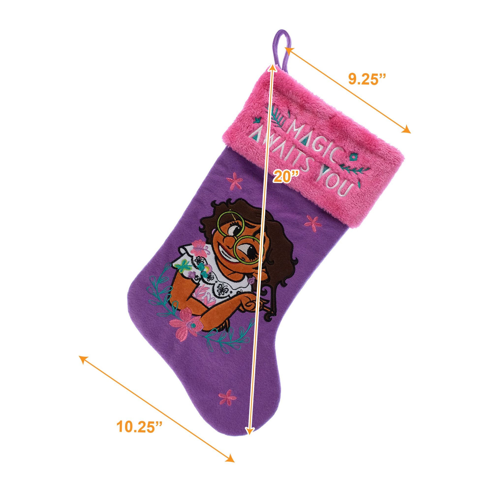 Encanto Mirabel Applique Holiday Stocking 20