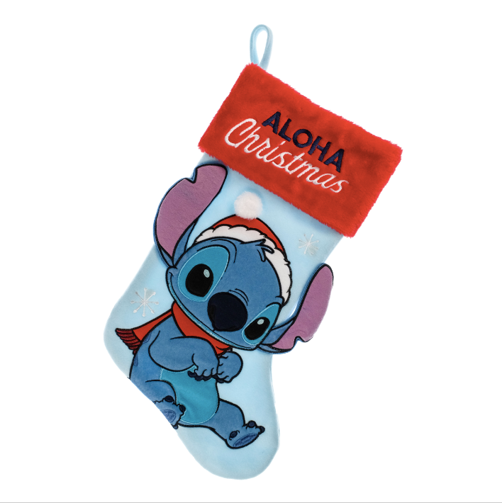 Lilo & Stitch Stitch Applique Holiday Stocking 20