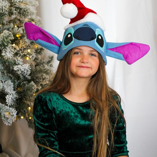 Stitch in Santa Hat Applique Christmas Stocking – WondaPop