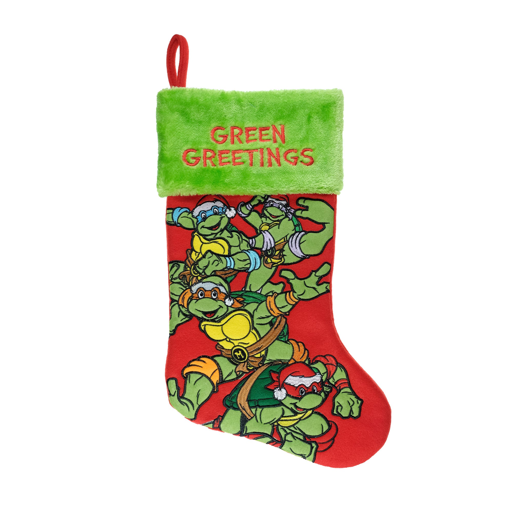 Teenage Mutant Ninja Turtles Nickelodeon TV Applique Christmas Stocking
