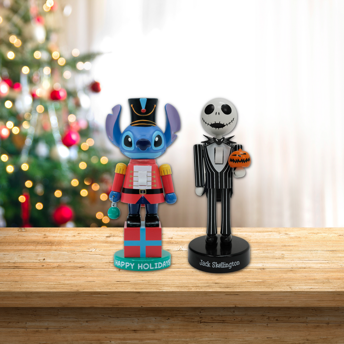 Stitch nutcracker and Jack Skellington nutcracker