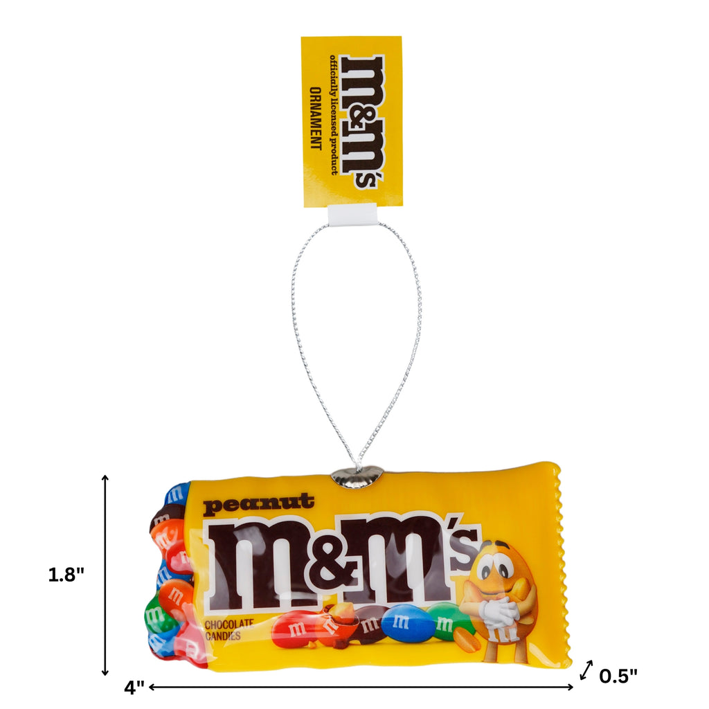M&Ms 2-pack Plain and Peanut Christmas Tree Ornament