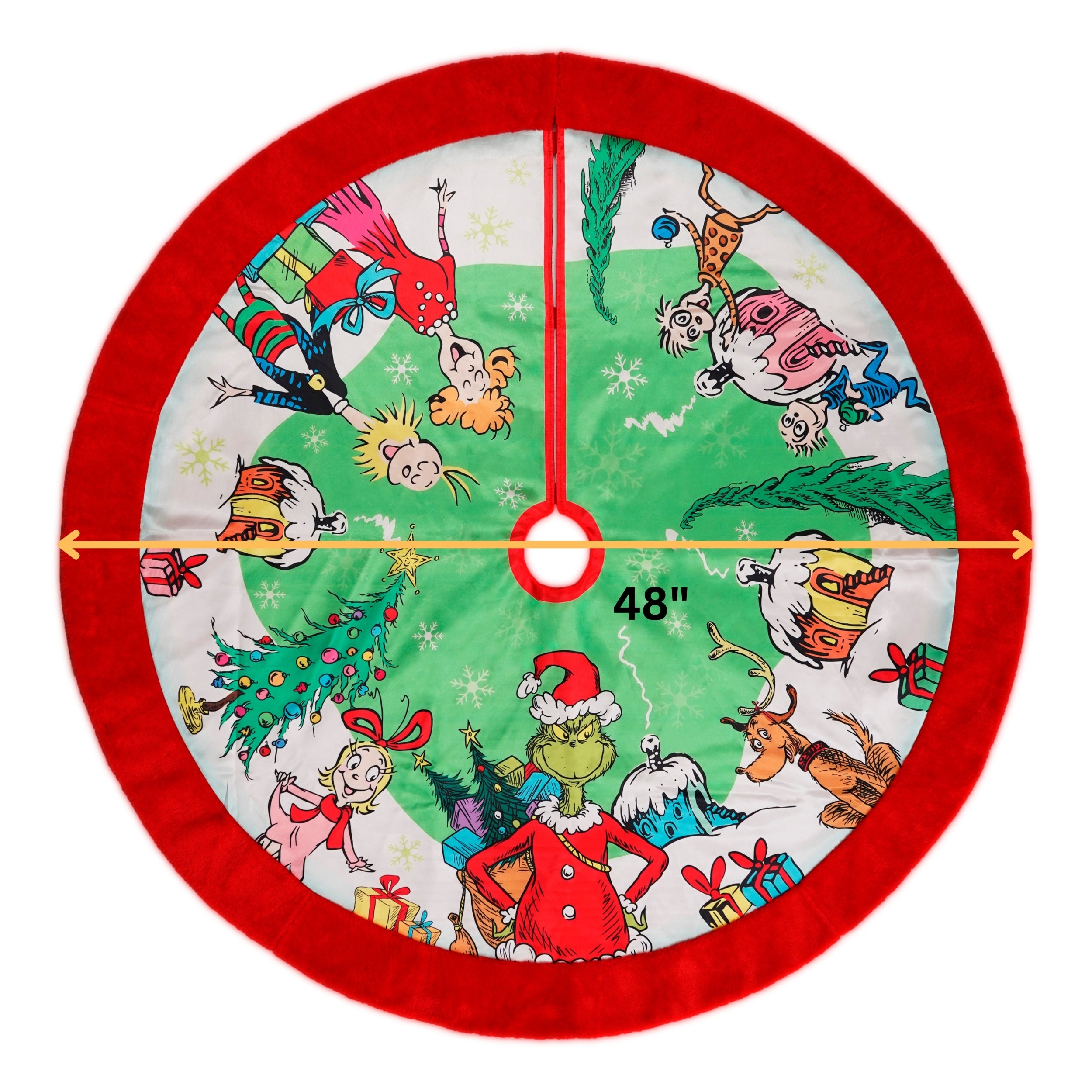 The Grinch Who Stole Christmas 48 inch Printed Tree Skirt