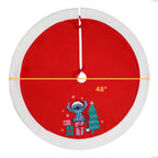Stitch from Lilo and Stitch Applique Christmas Tree Skirt