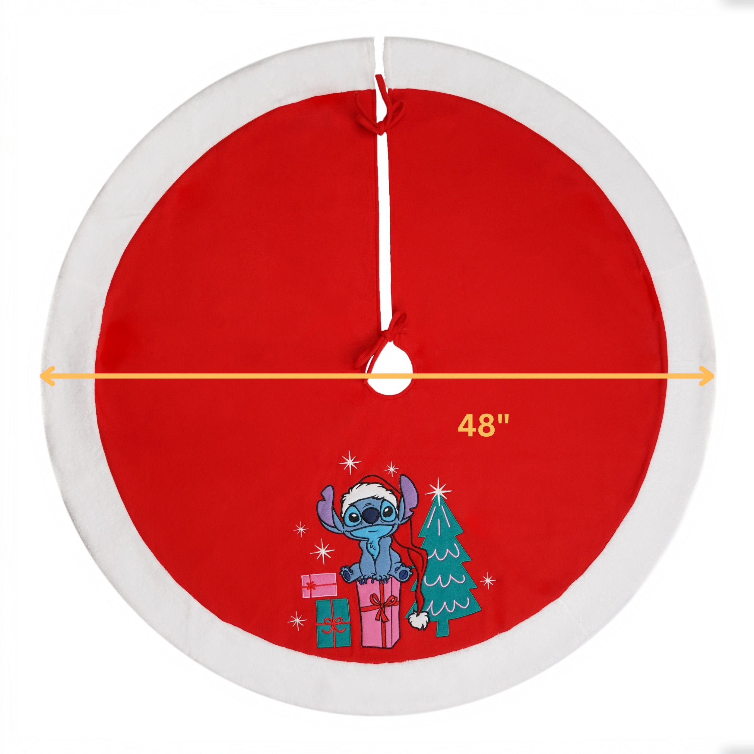 Stitch from Lilo and Stitch Applique Christmas Tree Skirt