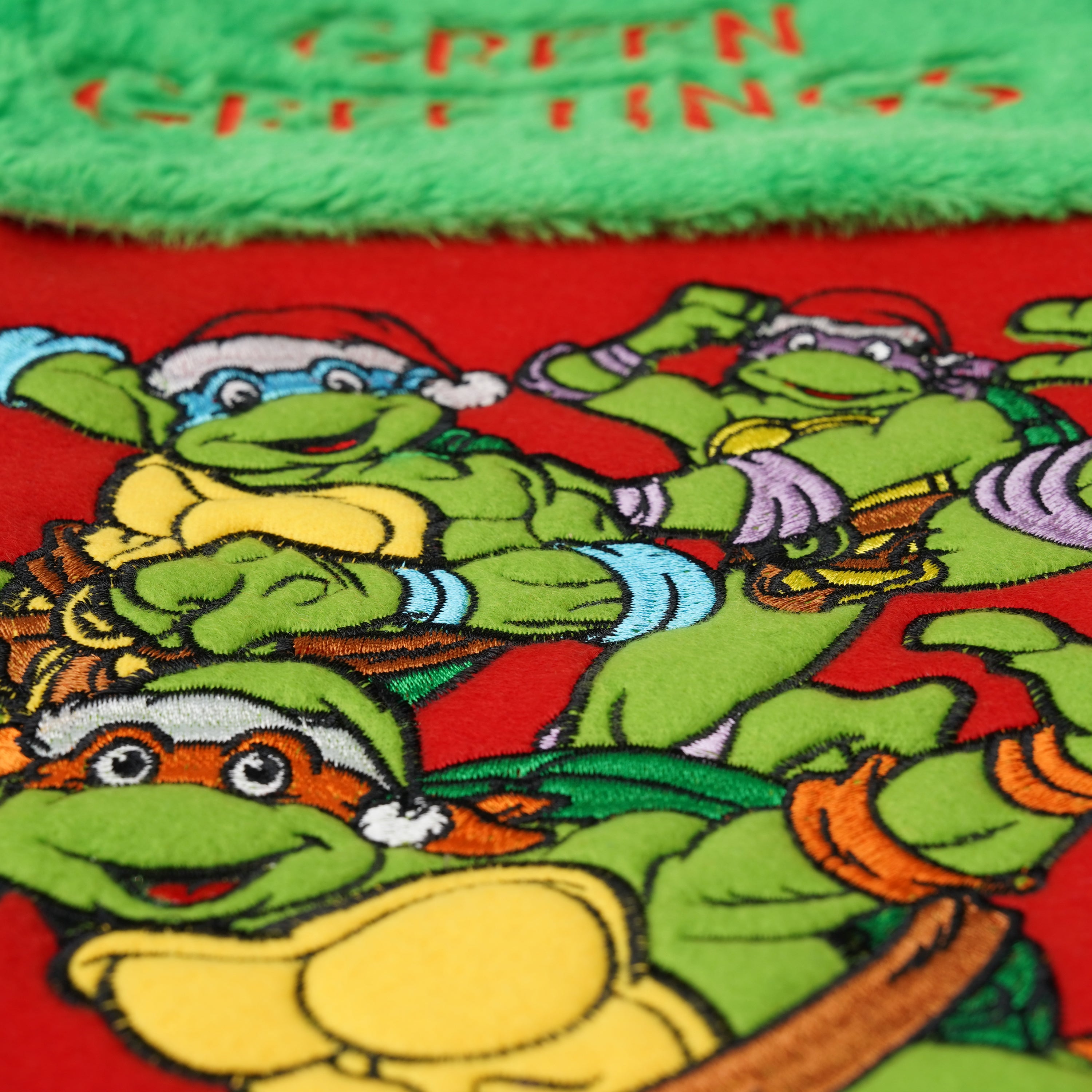 Teenage Mutant Ninja Turtles Embroidered 20" Applique Christmas Stocking