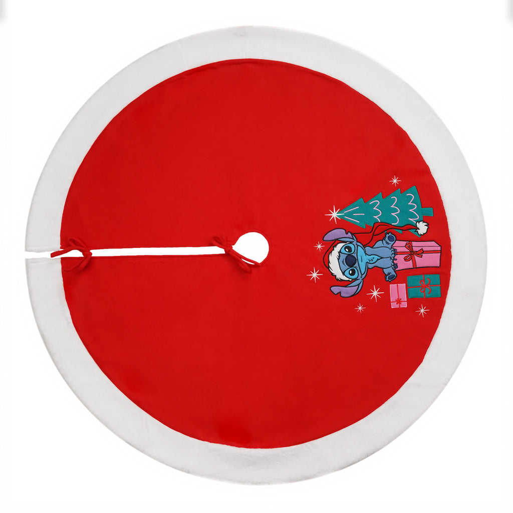 Stitch from Lilo and Stitch Applique Christmas Tree Skirt