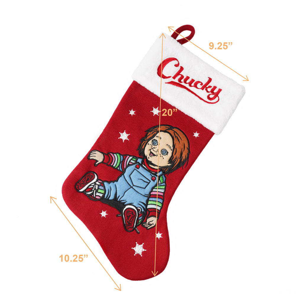 Chucky 20 inch Appliqué Christmas Stocking