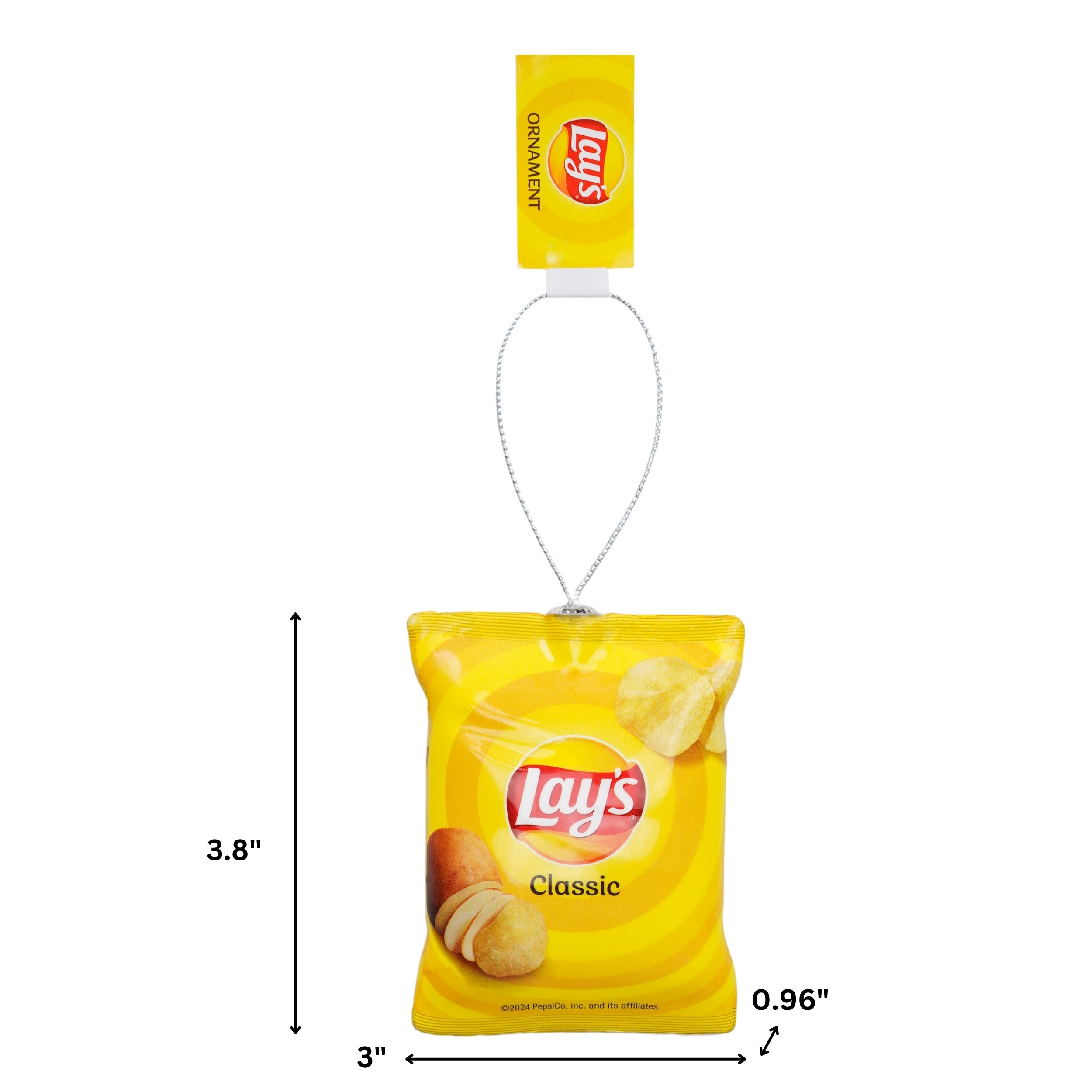 Lays Potato Chips and Funyuns 2-pack Christmas Tree Ornament Set
