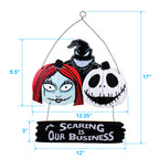 Disney The Nightmare Before Christmas MDF Hanging Sign "Scaring is our Business"
