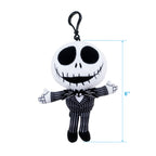 Disney The Nightmare Before Christmas 4-pack of 6 inch Plush Clips featuring Jack, Sally, Oogie Boogie and Zero
