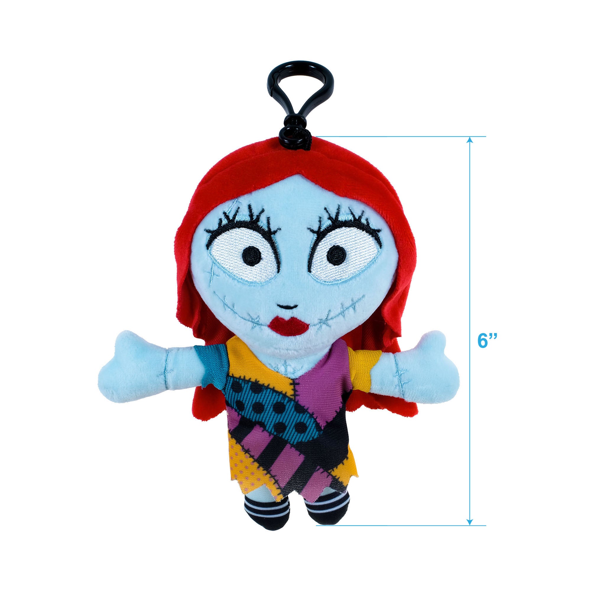 Disney The Nightmare Before Christmas 4-pack of 6 inch Plush Clips featuring Jack, Sally, Oogie Boogie and Zero