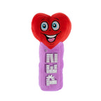 Pez Plush 7-inch set with Teddy Bear, Red Heart and Purple Heart Plush Dispensers