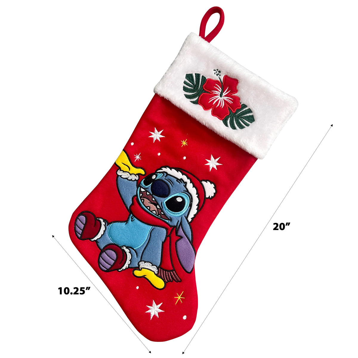 Stitch among Snowflakes 20 inch Applique Christmas Stocking