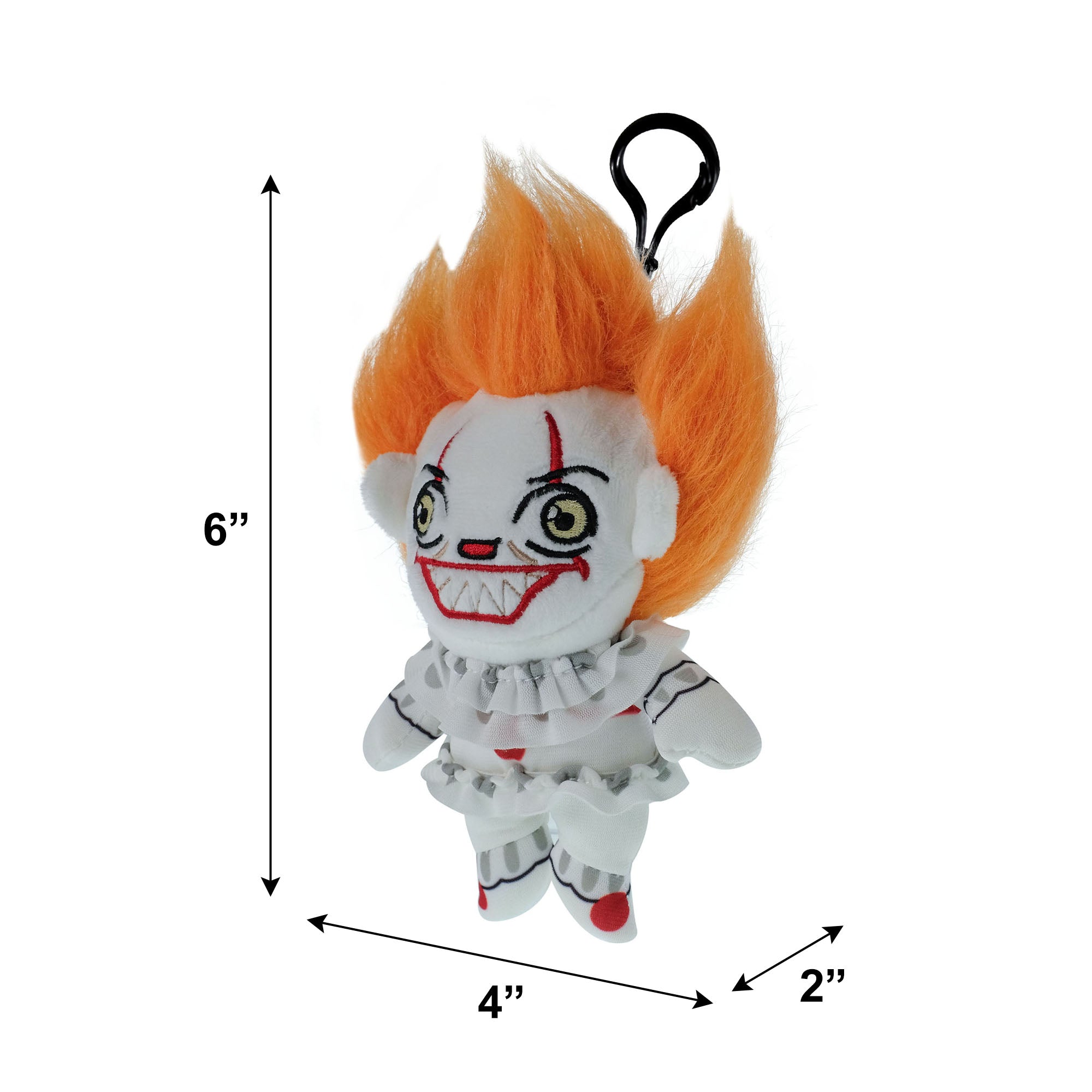 Horror 3-pack of 6 inch Plush Clips featuring Freddy, Jason and Pennywise