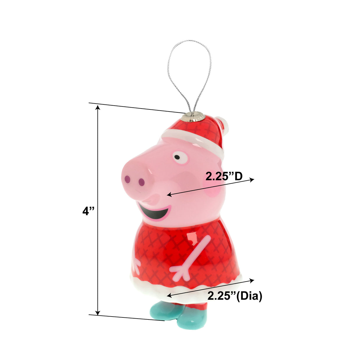 Peppa Pig Christmas Ornaments 2 pack