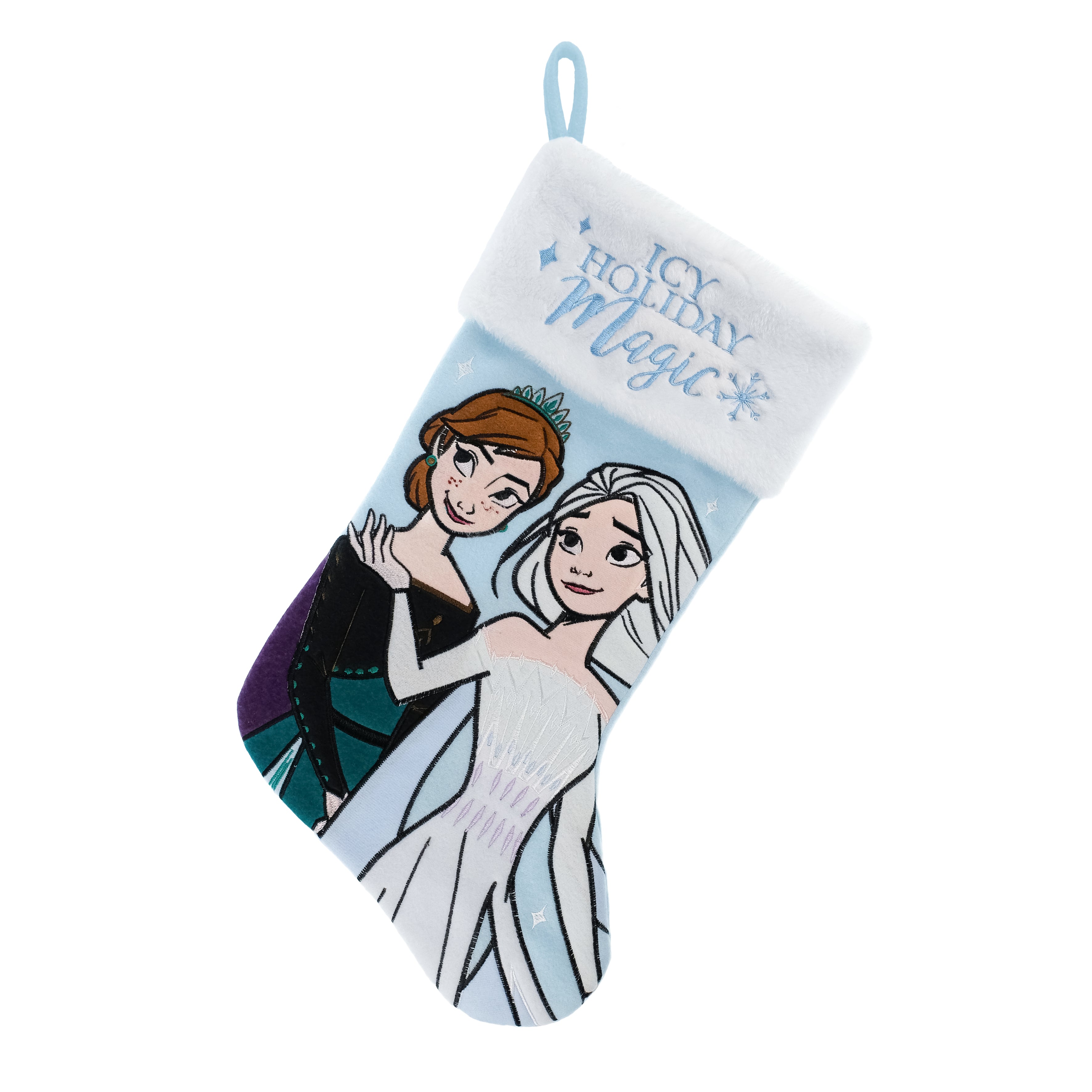 Frozen - Elsa and Anna 20" Applique Christmas Stocking