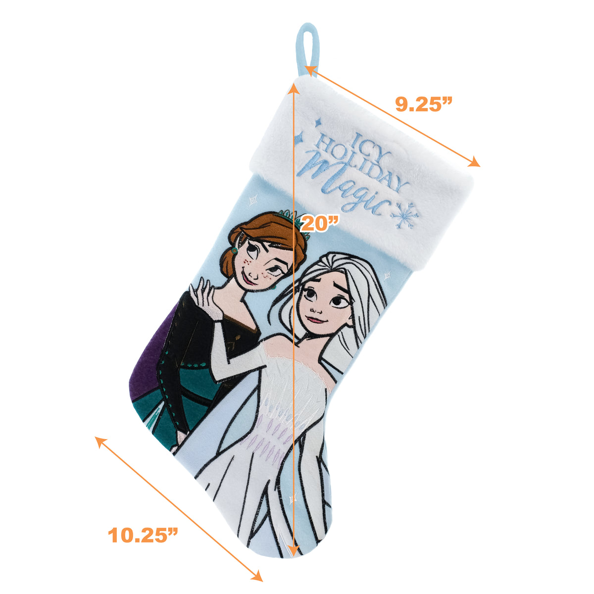 Frozen - Elsa and Anna 20" Applique Christmas Stocking