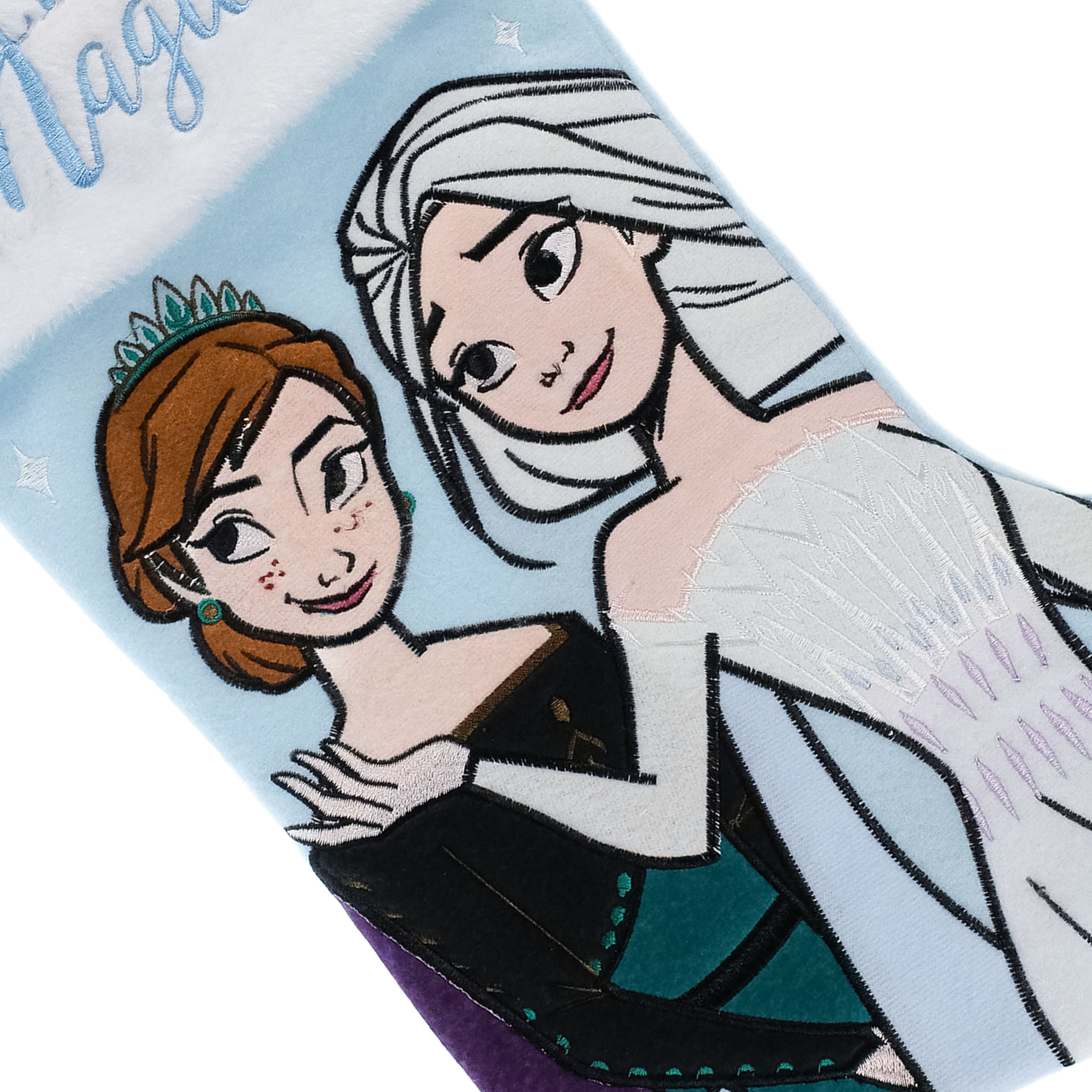Frozen - Elsa and Anna 20" Applique Christmas Stocking