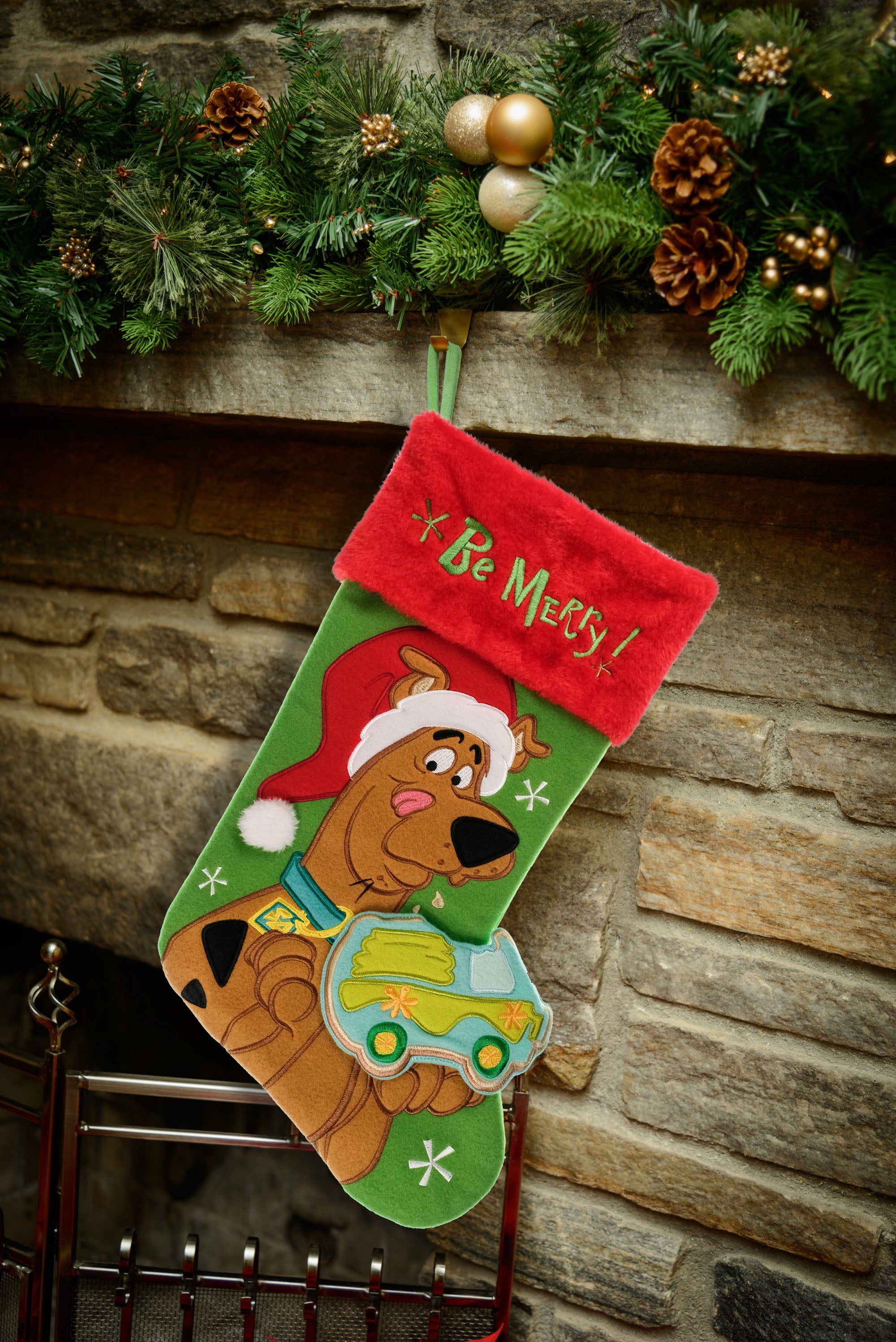 Scooby Doo Applique Christmas Stocking