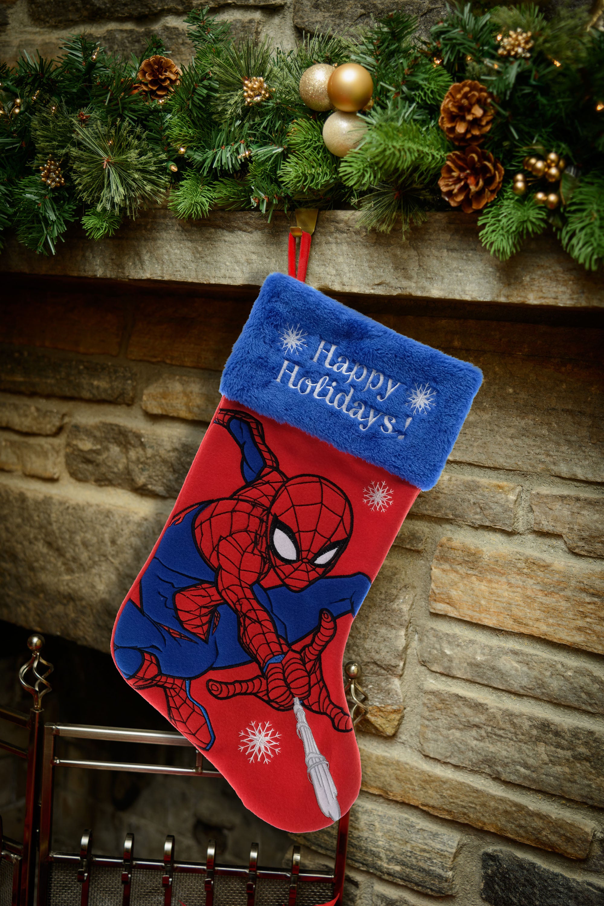 Spider-man Embroidered Christmas Stocking
