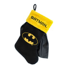 Batman Logo Applique Christmas Stocking