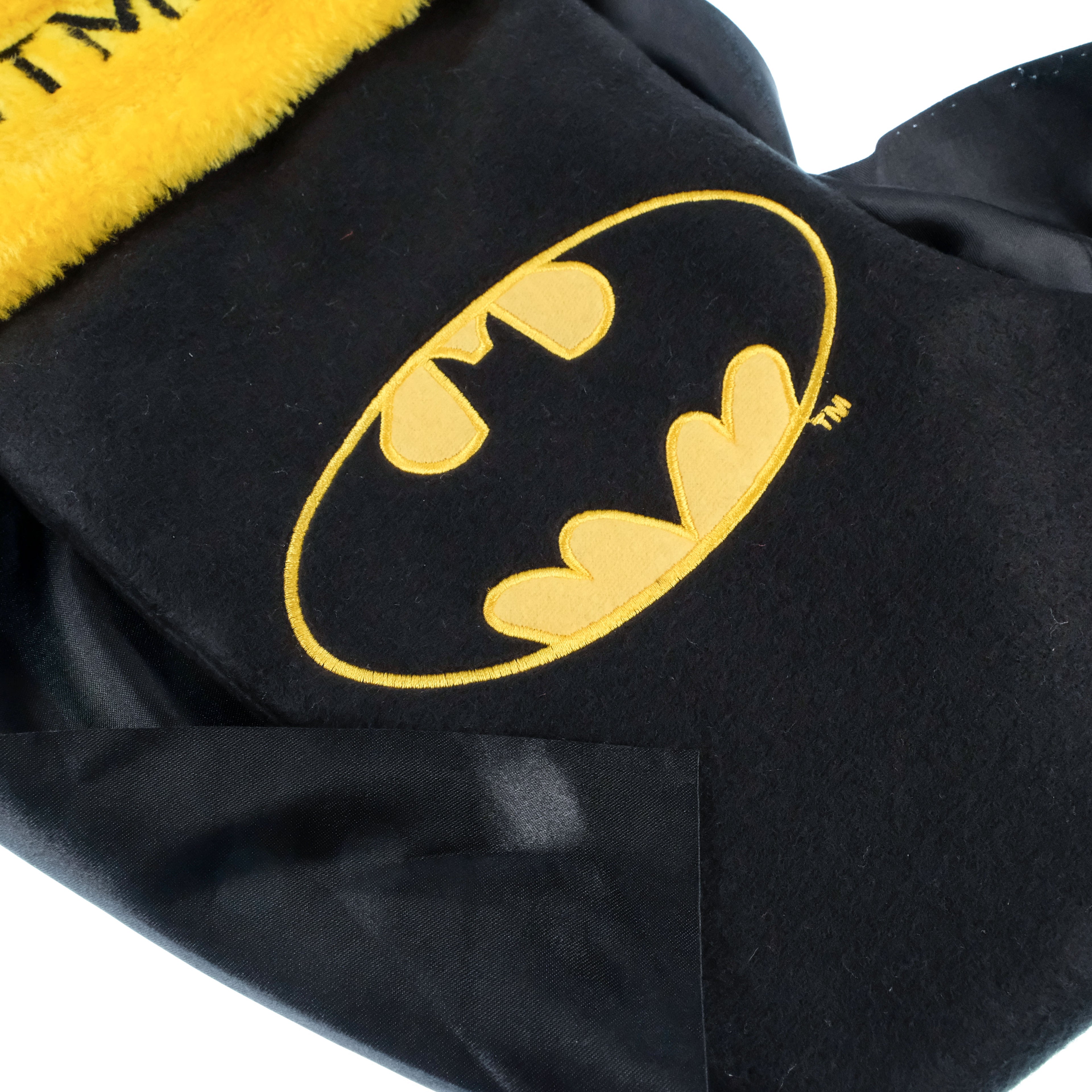Batman Logo Applique Christmas Stocking