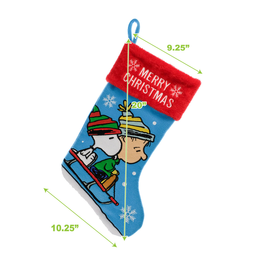Peanuts Embroidered Christmas Stocking