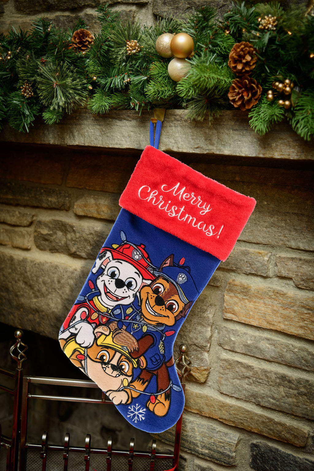 Paw Patrol - Marshall, Chase and Rubble 20" Christmas Stocking