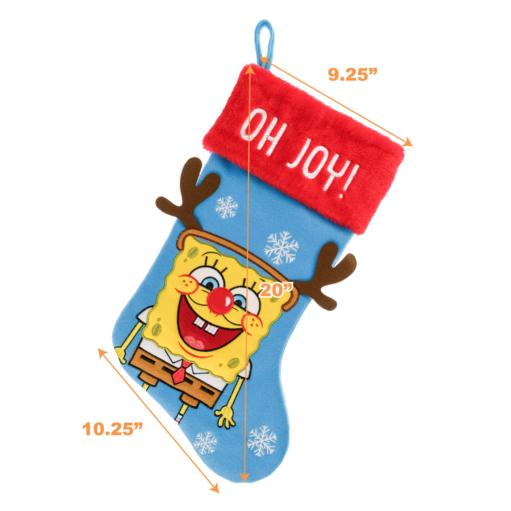 SpongeBob SquarePants Applique Christmas Stocking