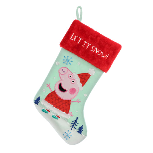 Peppa Pig Applique Christmas Stocking