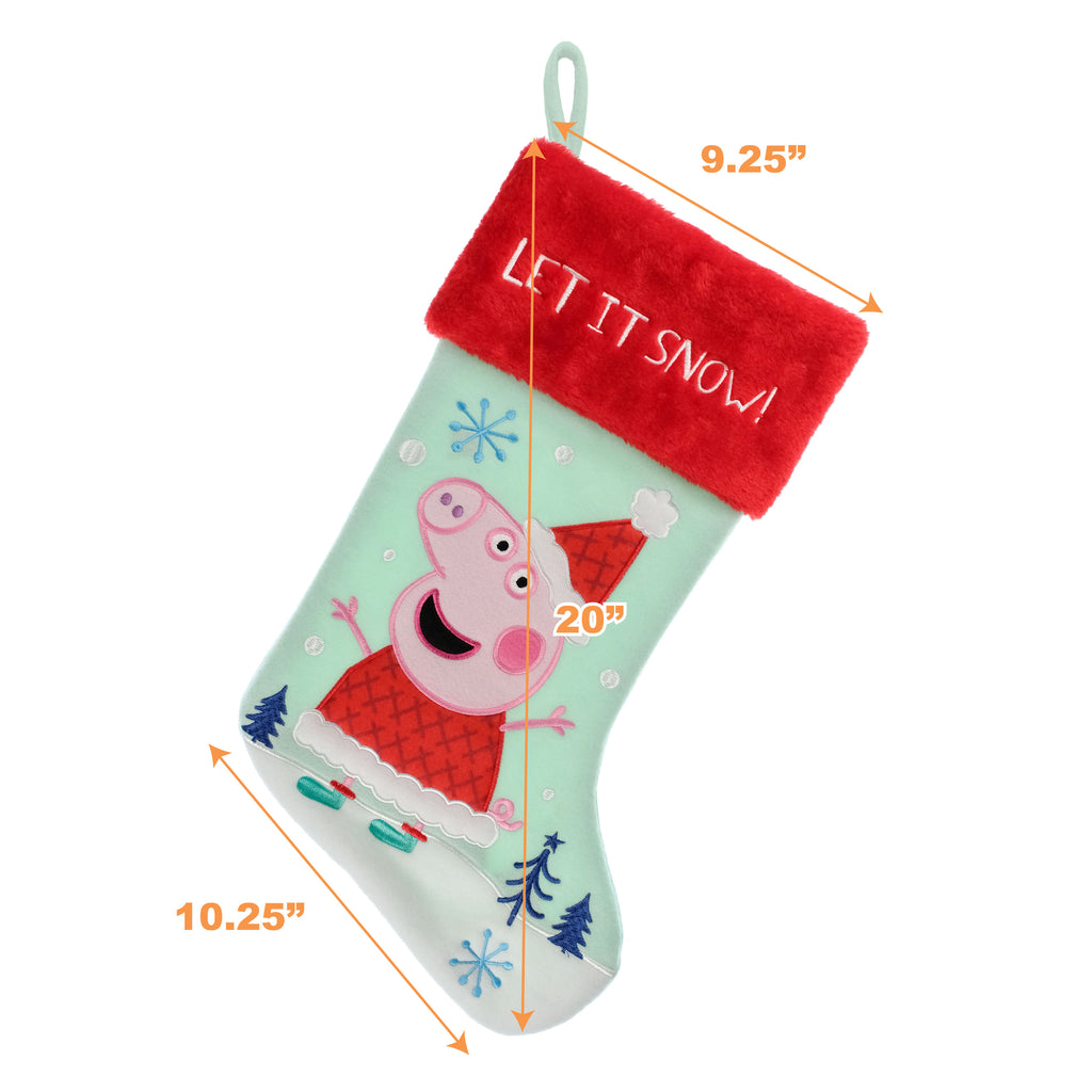 Peppa Pig Applique Christmas Stocking