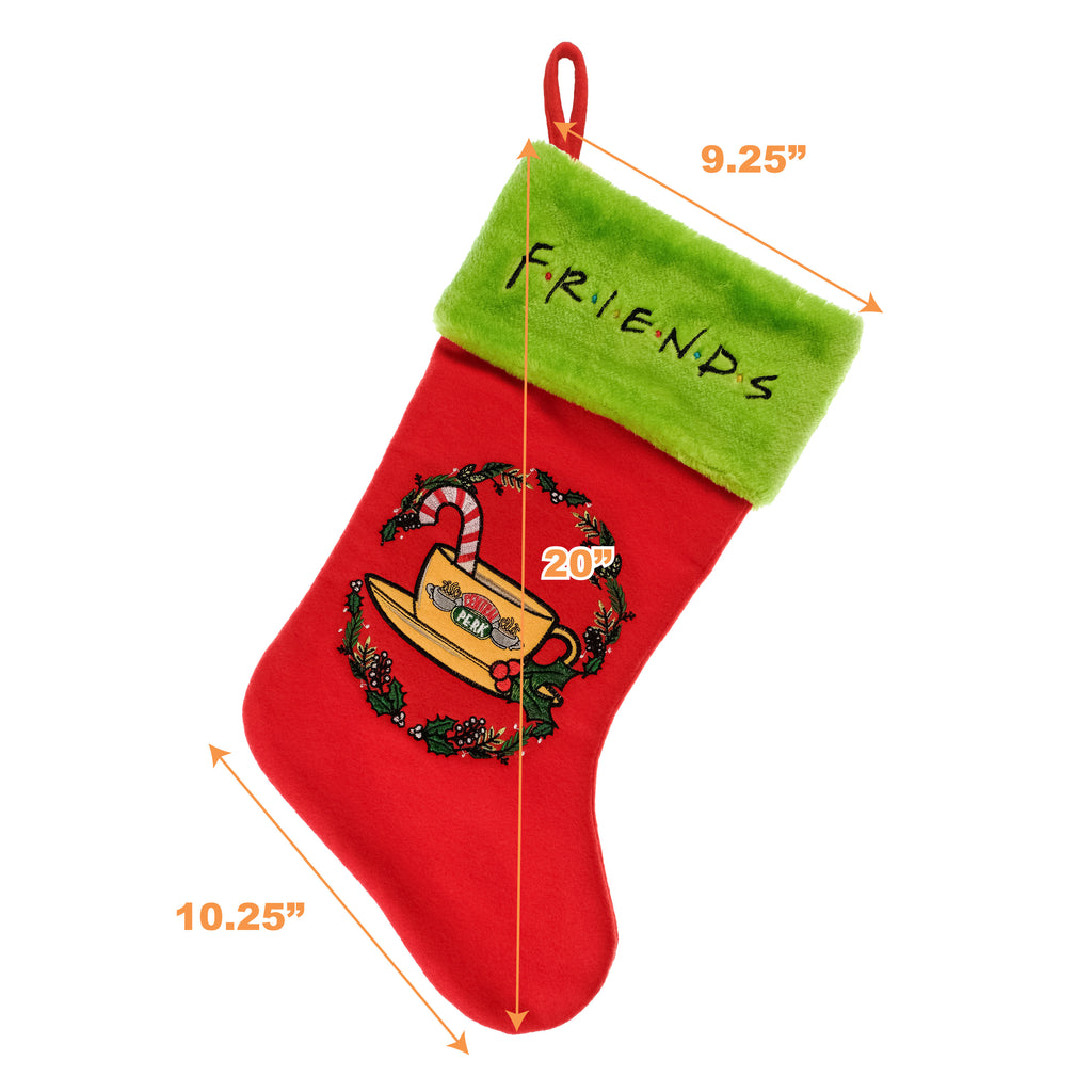 Friends Embroidered Christmas Stocking