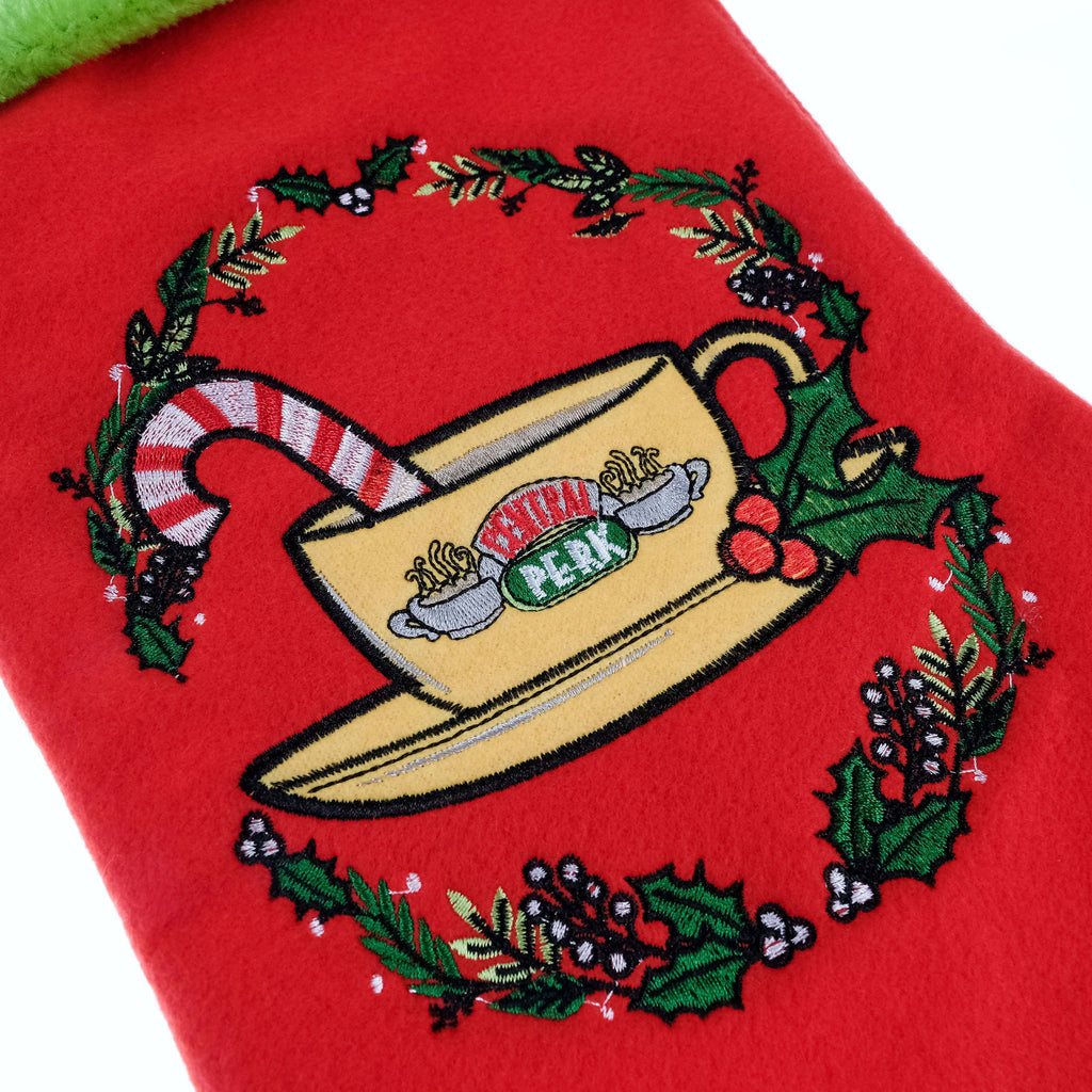 Friends Embroidered Christmas Stocking