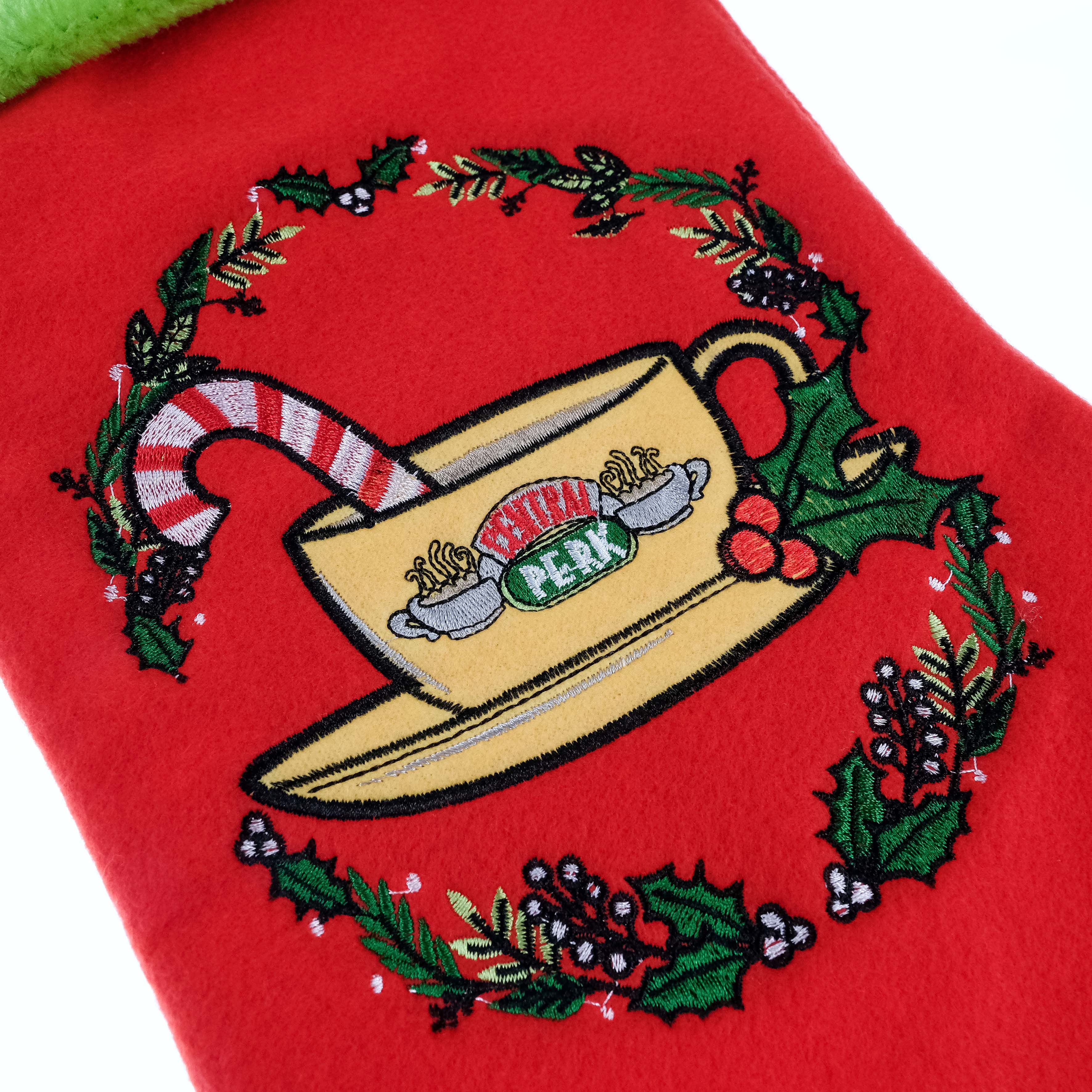 Friends Embroidered Christmas Stocking