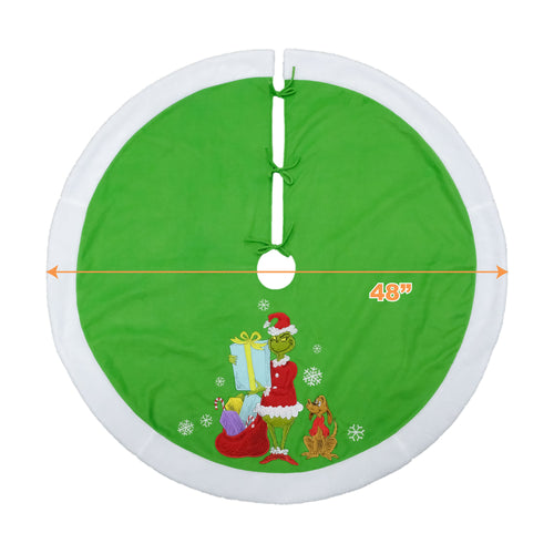 The Grinch Who Stole Christmas 48" Appliqué Tree Skirt