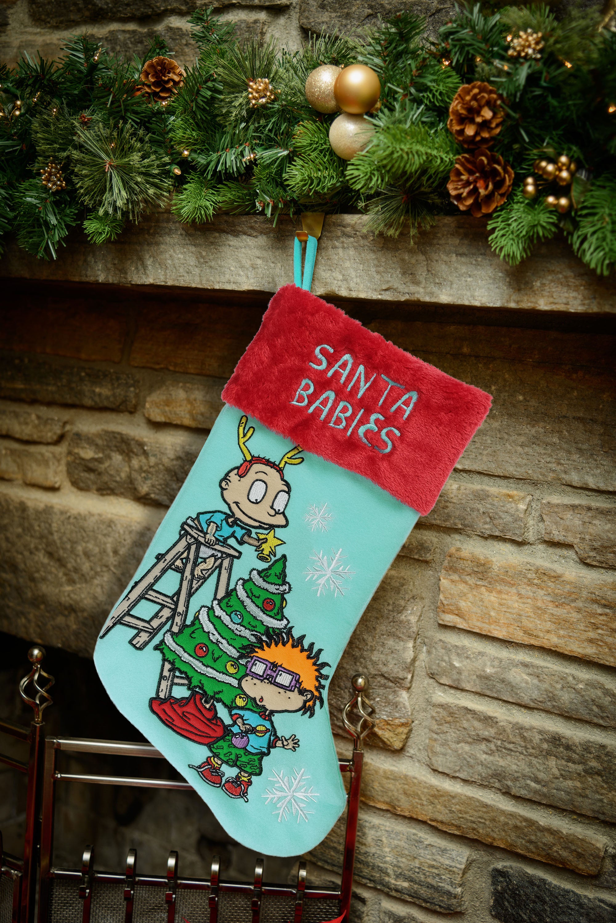 Rugrats Embroidered 20" Applique Christmas Stocking