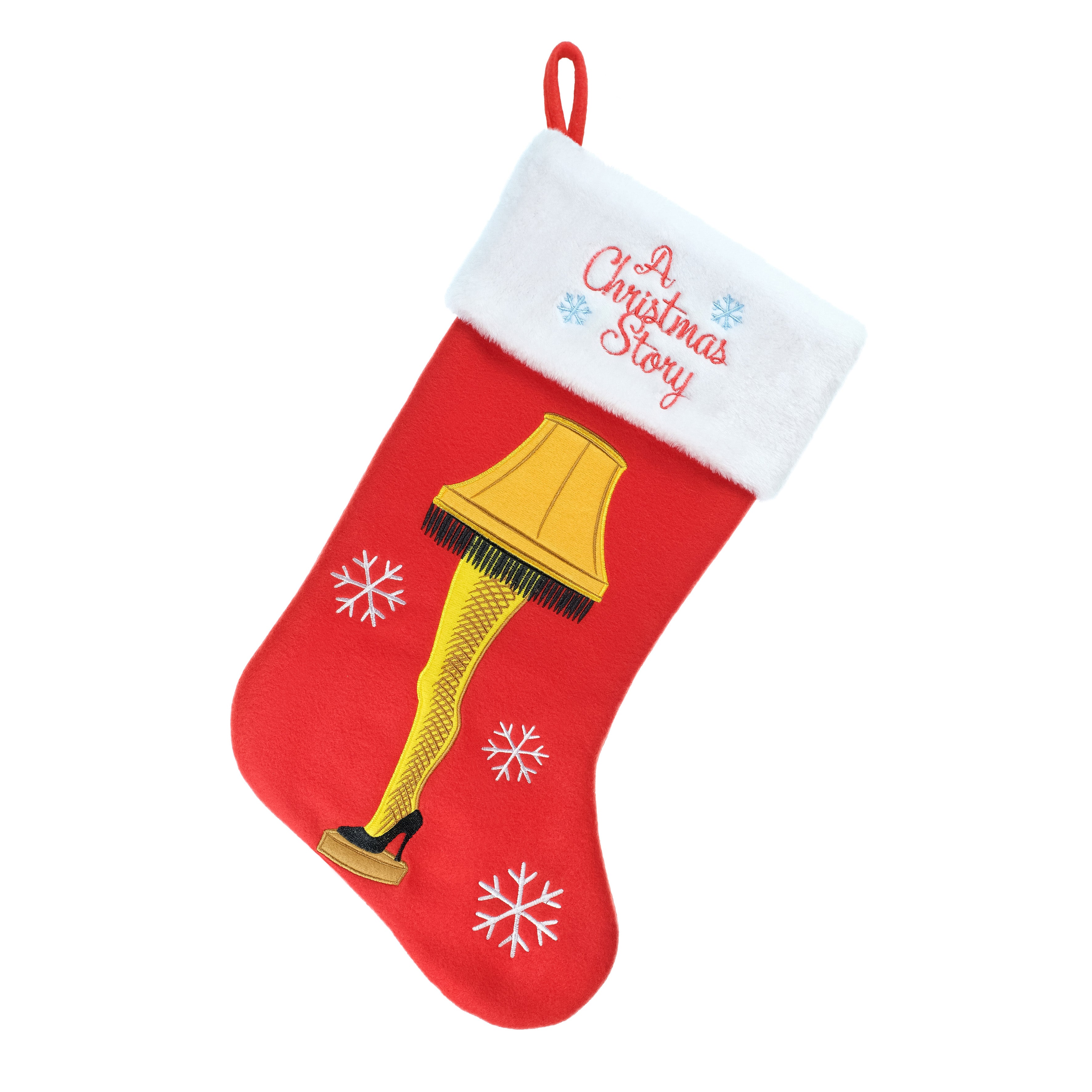 A Christmas Story Embroidered 20" Applique Christmas Stocking