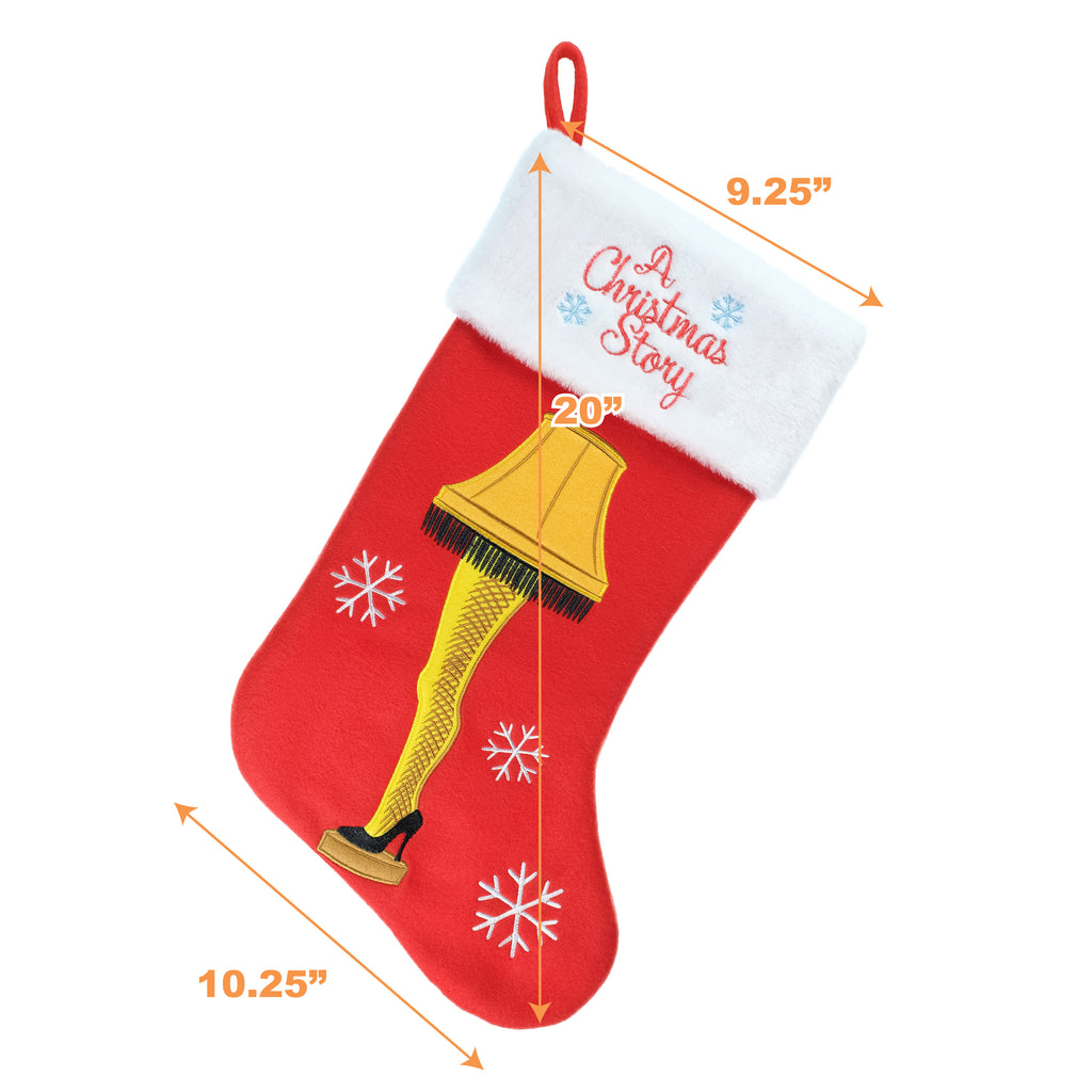 A Christmas Story Embroidered 20" Applique Christmas Stocking
