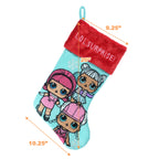 LOL Surprise Embroidered 20" Applique Christmas Stocking