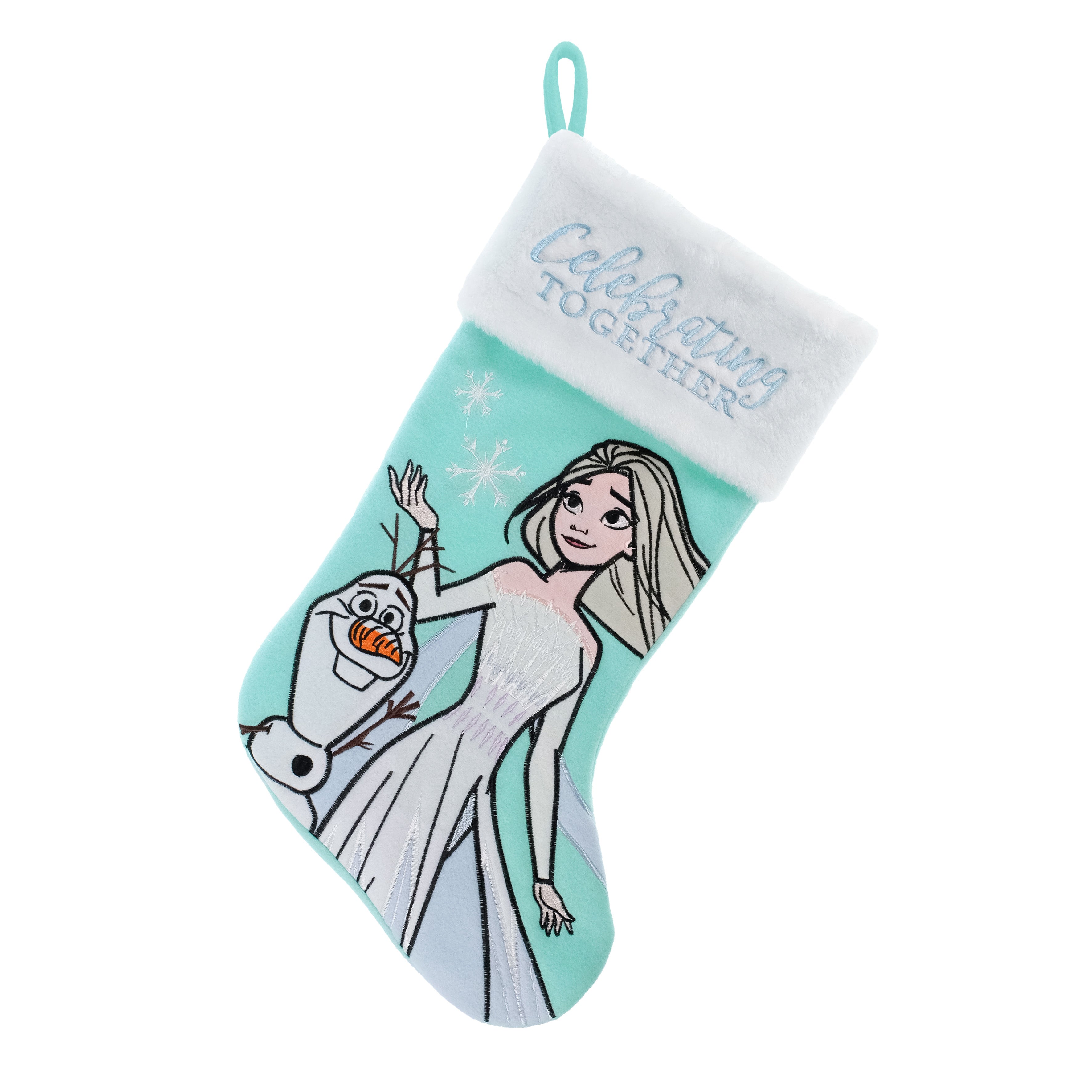 Frozen - Elsa and Olaf Embroidered 20" Applique Christmas Stocking